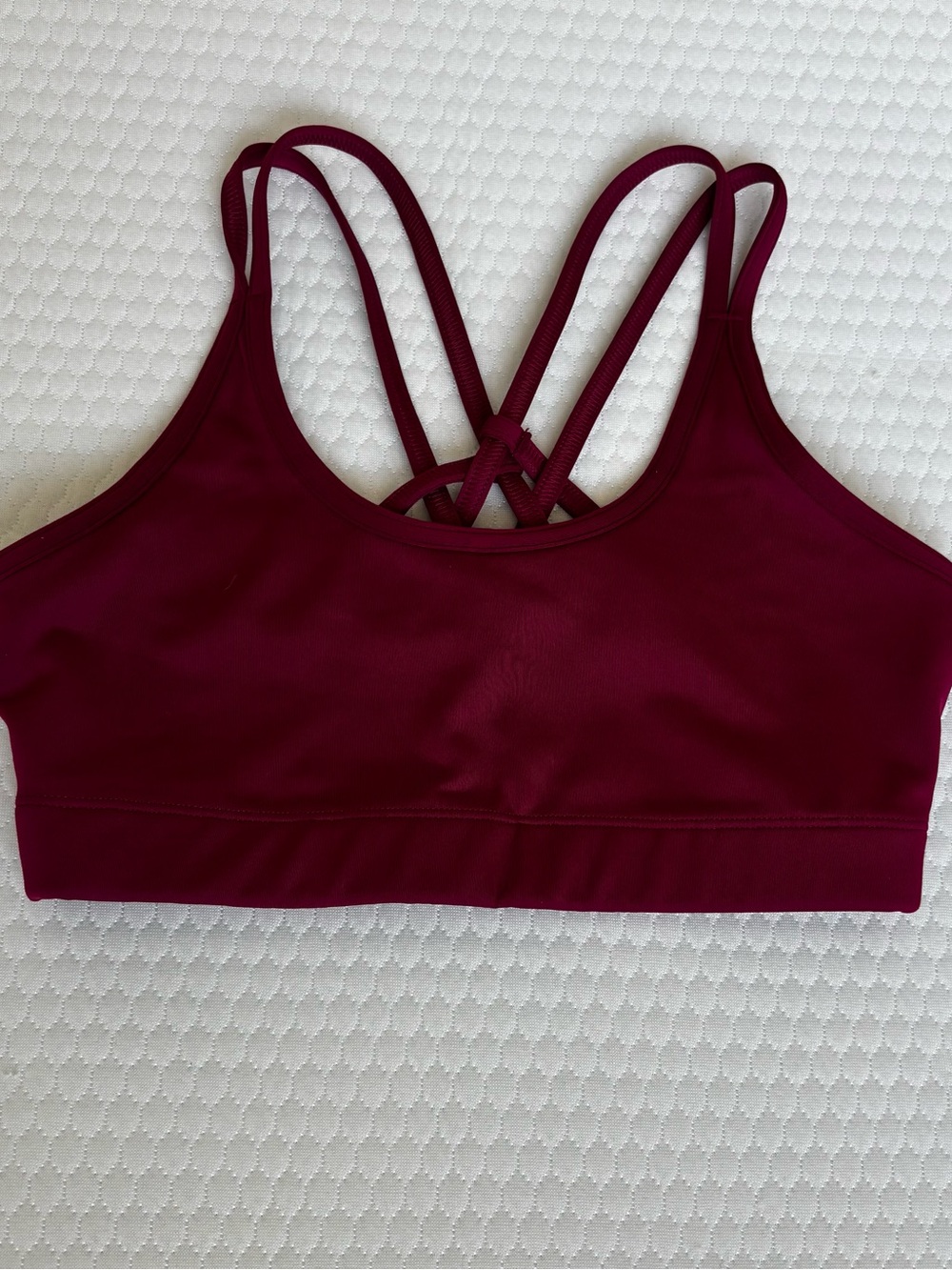 Saucony Strappy Sports Bra - Burgundy
